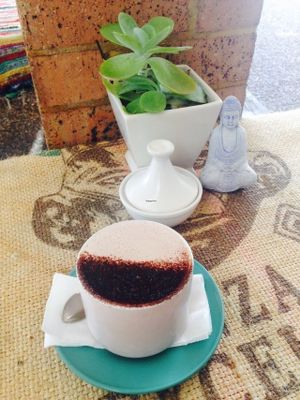 Soy hot chocolate  at Coffee Whole in Berkeley Vale