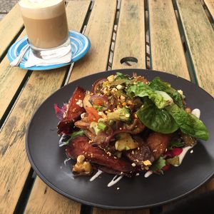 Loaded sweet potato fries at Coffee Whole in Berkeley Vale