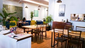 Inside Enso Cafe at Enso Cafe in Phnom Penh