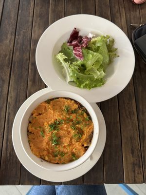 Shepherdless pie - can ask for no breadcrumbs if GF  at Enso Cafe in Phnom Penh