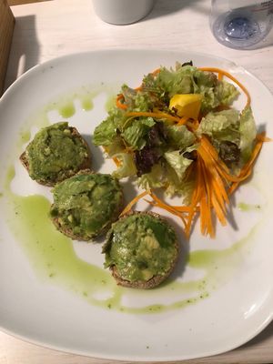 Raw sandwich delicious 😋  at Black Kale in Ostrava