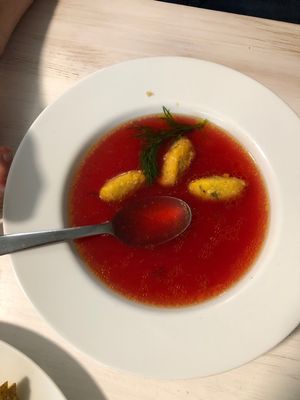 Beetroot Bujon  at Black Kale in Ostrava