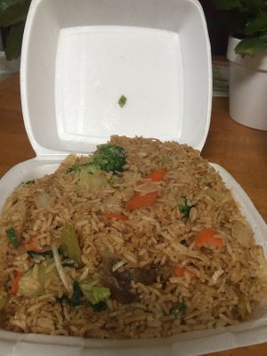 Vegan rice  at China Chef in Clovis