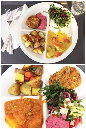 lunchtime at Sandokan Vegan Bistro in Prague
