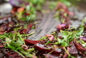 salad at Sandokan Vegan Bistro in Prague