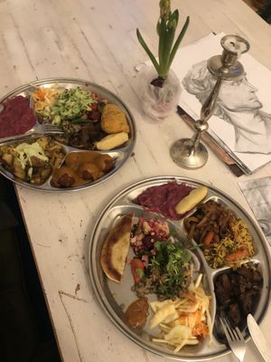 Vegan buffet mix  at Sandokan Vegan Bistro in Prague