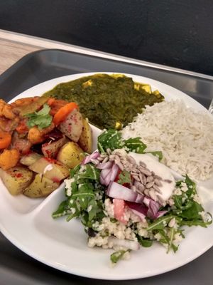 Buffet at Sandokan Vegan Bistro in Prague