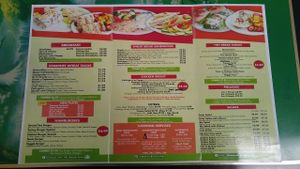 Menu at 100% Natural in Brownsville
