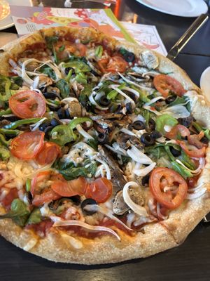 vegan veg out! at Mellow Mushroom in St Louis