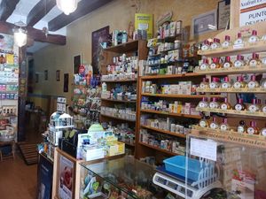 Shop interior at Ceres Herbolario in Sotillo De La Adrada