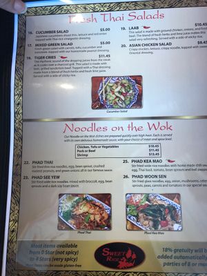 Menu 2 at Sweet Rice in Oak Harbor