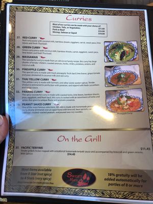 Menu 3 at Sweet Rice in Oak Harbor