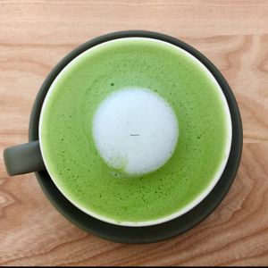 yum nut milk matcha latte at Our Kitchen  in Liverpool