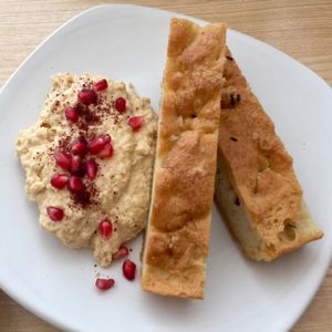 loaded hummus at Our Kitchen  in Liverpool