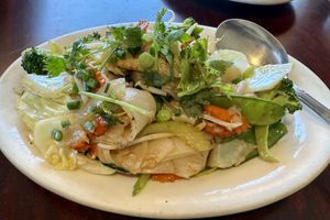 Drunken noodles (ordered vegan)  at Bangkok Thai Cuisine  in Kingman