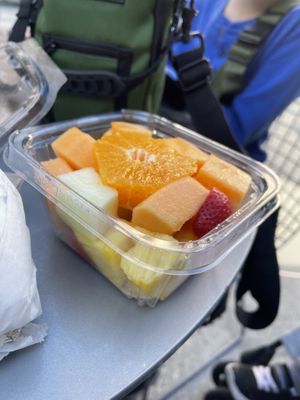 Fruit bowl  at Pick A Bagel in New York City