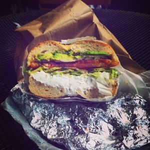 Vegan tofu cream cheese at Pick A Bagel in New York City