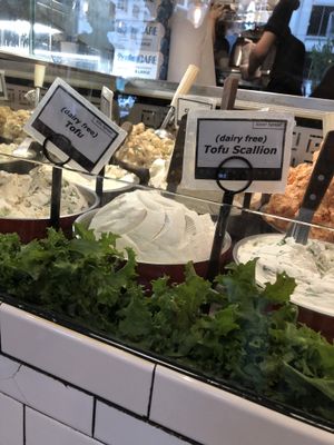 Tofu cream cheeses  at Pick A Bagel in New York City