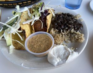 Falafel Tacos - hard shell  at Raul's Mexican Grill in Glens Falls