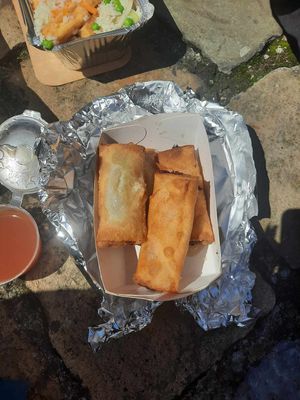 Vegetable nems at Extreme Orient in Mons