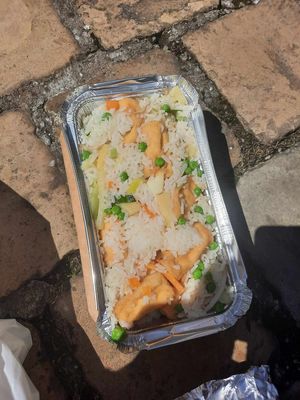 Rice with tofu at Extreme Orient in Mons