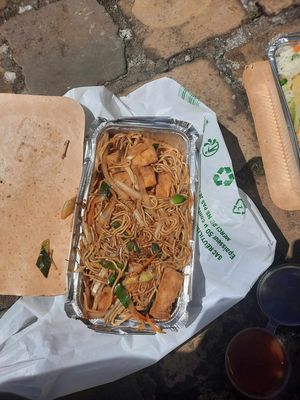 Noodles with tofu at Extreme Orient in Mons