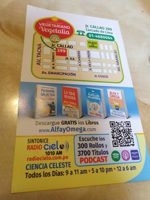 New info May 2024 (they moved) at Vegetalia in Lima