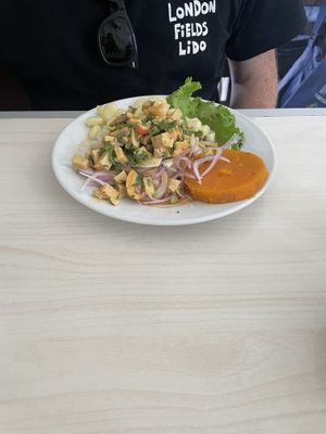 Ceviche   at Vegetalia in Lima