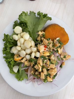 Ceviche, very good!  at Vegetalia in Lima