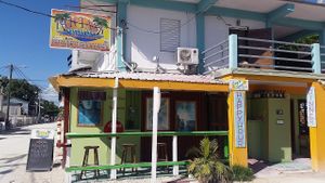 From the street at Fantasy Dining in Caye Caulker