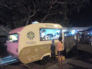 The Buda Bar by night at The Buda Bar in Darwin