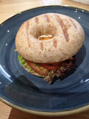 Bagel at Green Leaf Cafe in Erding