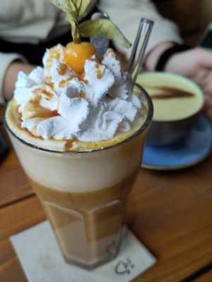 Pumpkinspiced Latte at Green Leaf Cafe in Erding