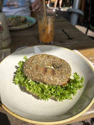 Classic Bagel  at Green Leaf Cafe in Erding
