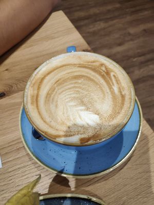 Cappuccino at Green Leaf Cafe in Erding