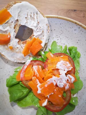 Lachs Brot at Green Leaf Cafe in Erding