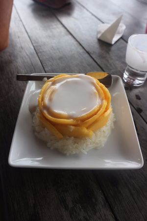 Vegan Thai Desert - Mango Sticky Rice at Cafe 2401 in Koh Phangan