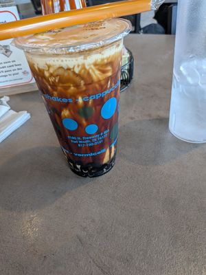 Brown sugar bubba tea at noodles at BTH - Beach & Basswood in Fort Worth