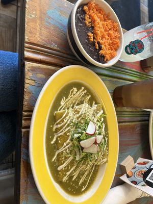 Vegan enchiladas   at Citrico in Brooklyn