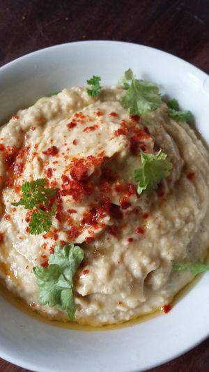 Daily homemade hummus. at Safa in Zutphen