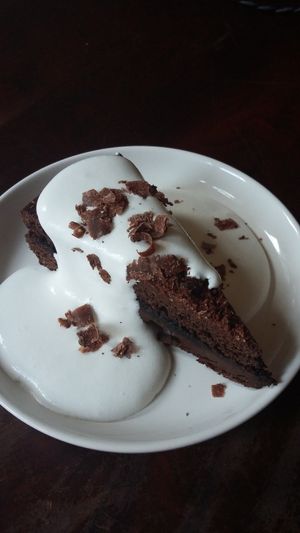 Chocolate cake 'n cream at Safa in Zutphen