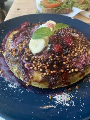 Matcha pancake 7/10   at Greentrees The Juicery - Lorettostrasse in Dusseldorf