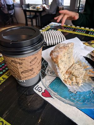 Vegan Muffin at Hot Java Cafe in Bremerton