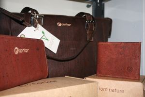 corkor eco fashion  at Grassroots Health in Edinburgh