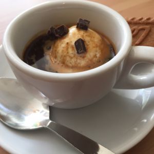 affogato at GrassRoots. made with great coffee and vegan ice cream ?  at Grassroots Health in Edinburgh
