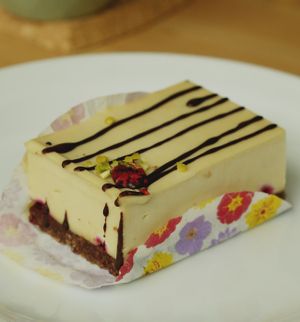 Blitz Patisserie cake at GrassRoots Health at Grassroots Health in Edinburgh