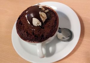 Hot Chocolate Pudding :) at Grassroots Health in Edinburgh