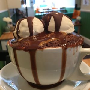 Hot Chocolate pudding at GrassRoots at Grassroots Health in Edinburgh