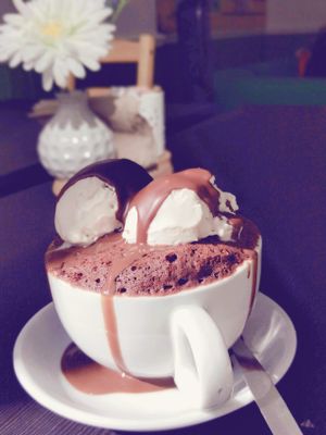 The most amazing chocolate pudding in the world. at Grassroots Health in Edinburgh