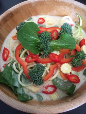 Pad thai at Grassroots Health in Edinburgh